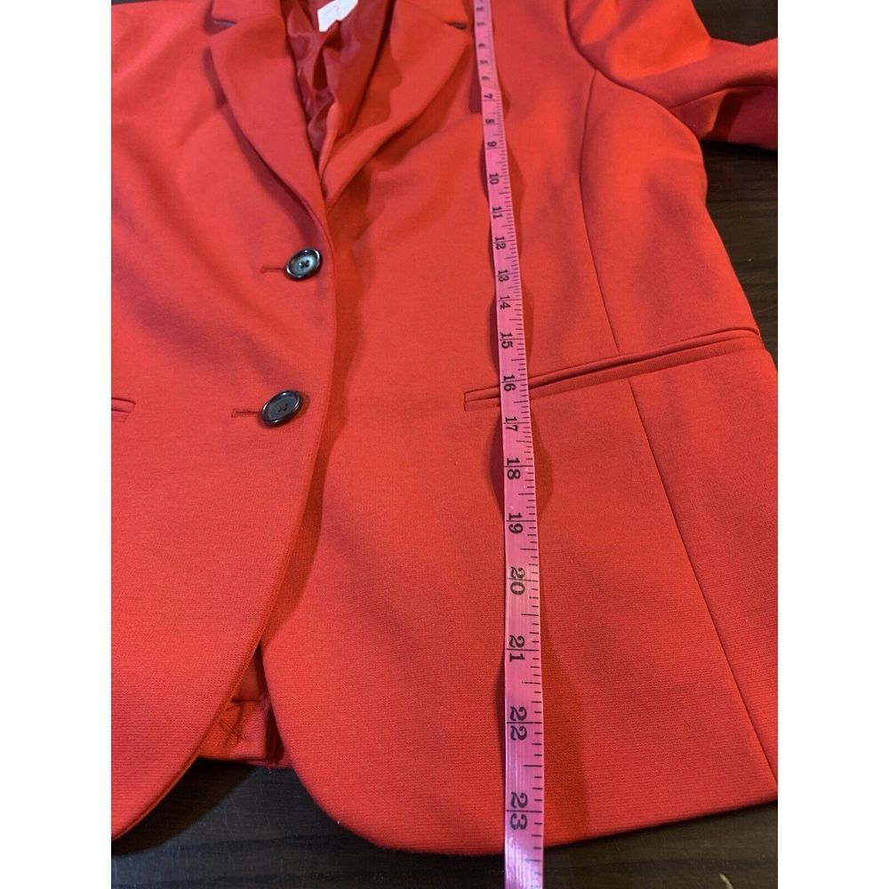 Gap Academy Blazer Womens 8 Red Gray Stripes Collegiate Academia Retro Preppy - Picture 11 of 16